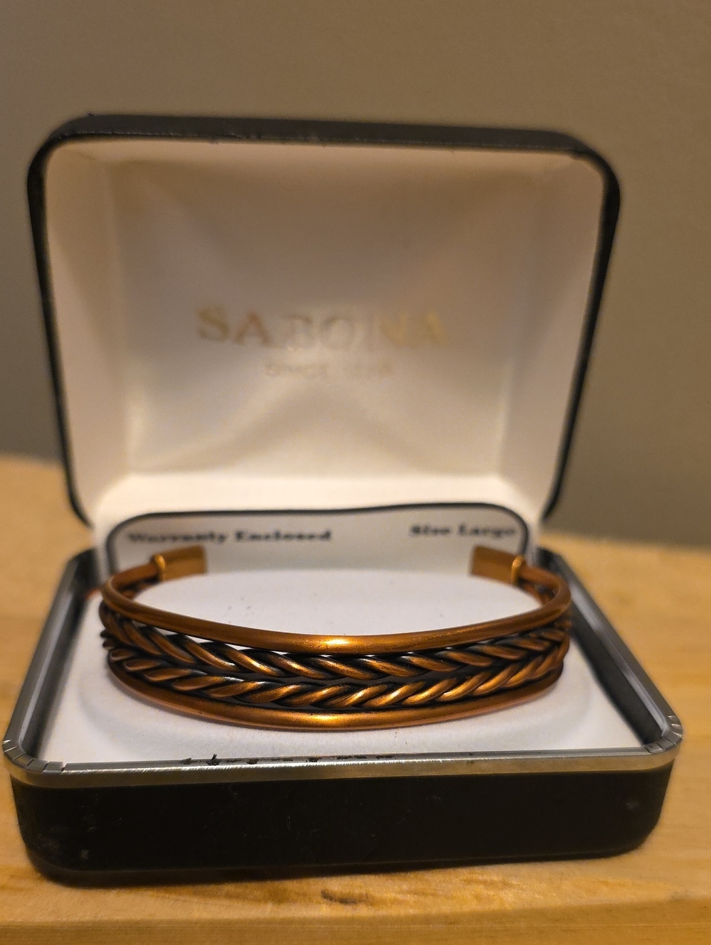 Sabona Copper Braided Magnetic Bracelet - Inv.504